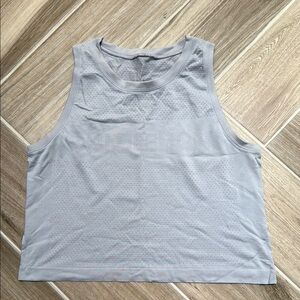 Light Purple/Gray Sleeveless Swiftly Top